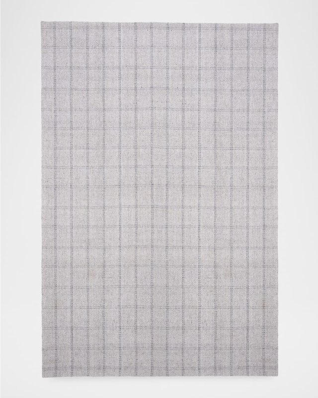 Tamworth Check Hand-Woven Rug, 11' x 15'